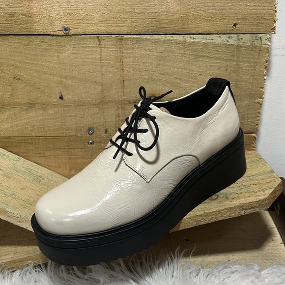 Vagabond Tara Platform Derby Off White &Black Size size 10 US - Picture 3 of 10